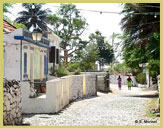 Street view at Cidade Velha, Historic Centre of Ribeira Grande UNESCO world heritage site (Cape Verde)